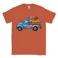 Copper american truck and flag with stars Classic Tee - HRA Design Shop