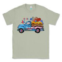 Matcha american truck and flag with stars Classic Tee - HRA Design Shop