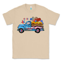 Mushroom american truck and flag with stars Classic Tee - HRA Design Shop