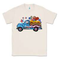 Natural american truck and flag with stars Classic Tee - HRA Design Shop