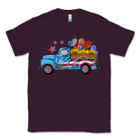 Plum american truck and flag with stars Classic Tee - HRA Design Shop