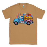 Toasted Coconut american truck and flag with stars Classic Tee - HRA Design Shop