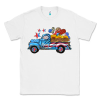 White american truck and flag with stars Classic Tee - HRA Design Shop