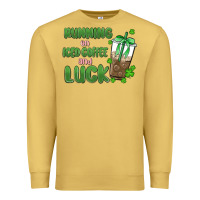 Antique Gold iced coffee and luck Premium Sweatshirt - MaliasSmallBusiness