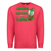 Cardinal iced coffee and luck Premium Sweatshirt - MaliasSmallBusiness