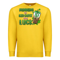 Lemon iced coffee and luck Premium Sweatshirt - MaliasSmallBusiness