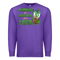 Purple iced coffee and luck Premium Sweatshirt - MaliasSmallBusiness