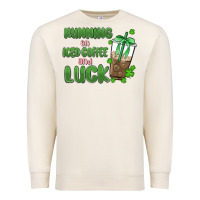 Sandshell iced coffee and luck Premium Sweatshirt - MaliasSmallBusiness