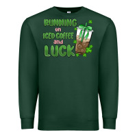 Sports Green iced coffee and luck Premium Sweatshirt - MaliasSmallBusiness