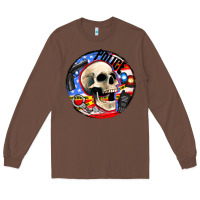 Chestnut police skull and police equipment Long Sleeve Tee - AdoDesignShop