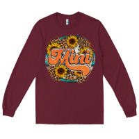 Burgundy mini western Long Sleeve Tee - RacoonDesign