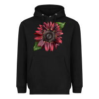 Black chocolate sunflower Heavyweight Hoodie - LillyAllenDesigns