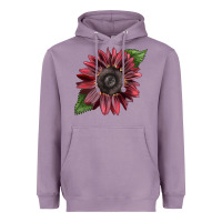 Lavender chocolate sunflower Heavyweight Hoodie - LillyAllenDesigns