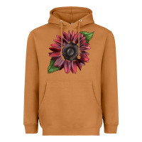 Meerkat chocolate sunflower Heavyweight Hoodie - LillyAllenDesigns