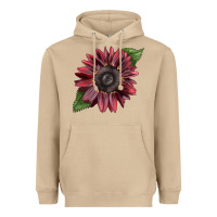 Mushroom chocolate sunflower Heavyweight Hoodie - LillyAllenDesigns