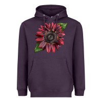 Plum chocolate sunflower Heavyweight Hoodie - LillyAllenDesigns