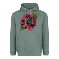 Sage chocolate sunflower Heavyweight Hoodie - LillyAllenDesigns