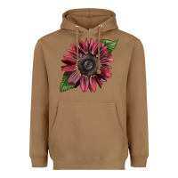 Toasted Coconut chocolate sunflower Heavyweight Hoodie - LillyAllenDesigns