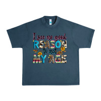 Midnight Navy i see no good reason to act my age Urban Heavy Tee - Zillion Design Studio
