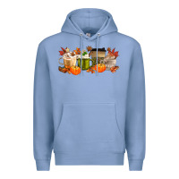 Colony Blue pumpkin spice Premium Hoodie - MaliasSmallBusiness