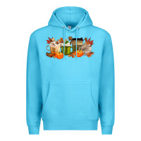 Ocean Blue pumpkin spice Premium Hoodie - MaliasSmallBusiness