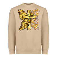 Faith Child Cancer Cross Heavyweight Sweatshirt | Teevron