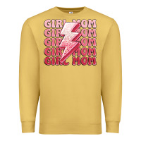 Antique Gold girl mom Premium Sweatshirt - MaliasSmallBusiness