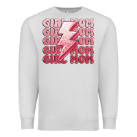 Dove Grey girl mom Premium Sweatshirt - MaliasSmallBusiness