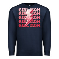 Navy girl mom Premium Sweatshirt - MaliasSmallBusiness