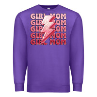 Purple girl mom Premium Sweatshirt - MaliasSmallBusiness