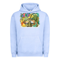 Pigment Grape Ice coconut with fruits  background Urban Hoodie - BarkalooDesign