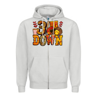 Three Up Three Down Softball Zipper Hoodie | Teevron