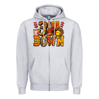 Heather Grey three up three down softball Zipper Hoodie - Jasminsmagicworld
