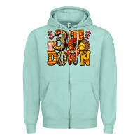 Seafoam three up three down softball Zipper Hoodie - Jasminsmagicworld