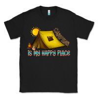 Black camping is my happy place Classic Tee - CowhideDigitalArt