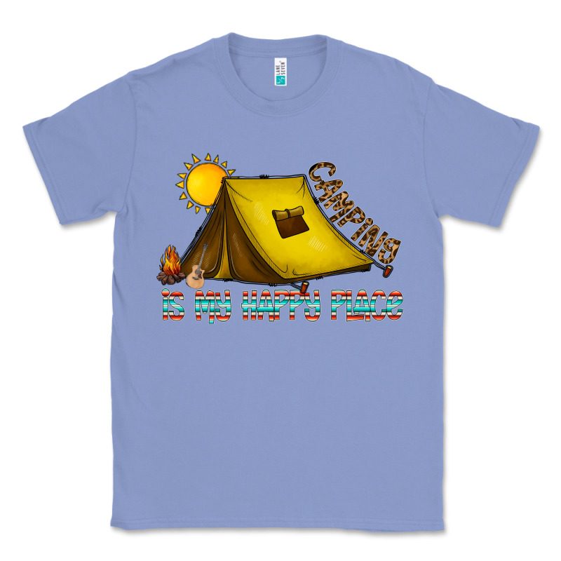 Camping Is My Happy Place Classic Tee by CowhideDigitalArt | Teevron