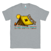 Heather Grey camping is my happy place Classic Tee - CowhideDigitalArt