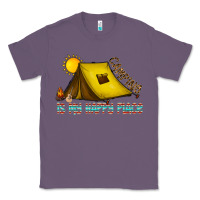 Lavender camping is my happy place Classic Tee - CowhideDigitalArt