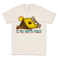 Natural camping is my happy place Classic Tee - CowhideDigitalArt