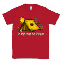 Red camping is my happy place Classic Tee - CowhideDigitalArt