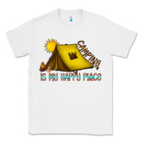 White camping is my happy place Classic Tee - CowhideDigitalArt