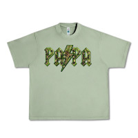 Oil Green papa  lightning camouflage Urban Heavy Tee - BarkalooDesign