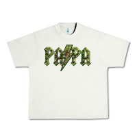 Pistachio papa  lightning camouflage Urban Heavy Tee - BarkalooDesign