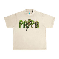 Sandshell papa  lightning camouflage Urban Heavy Tee - BarkalooDesign