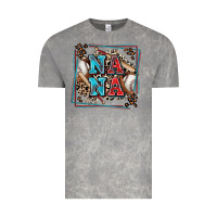 Cloud Rock baseball nana with leopard Vintage Tee - Zillion Design Studio