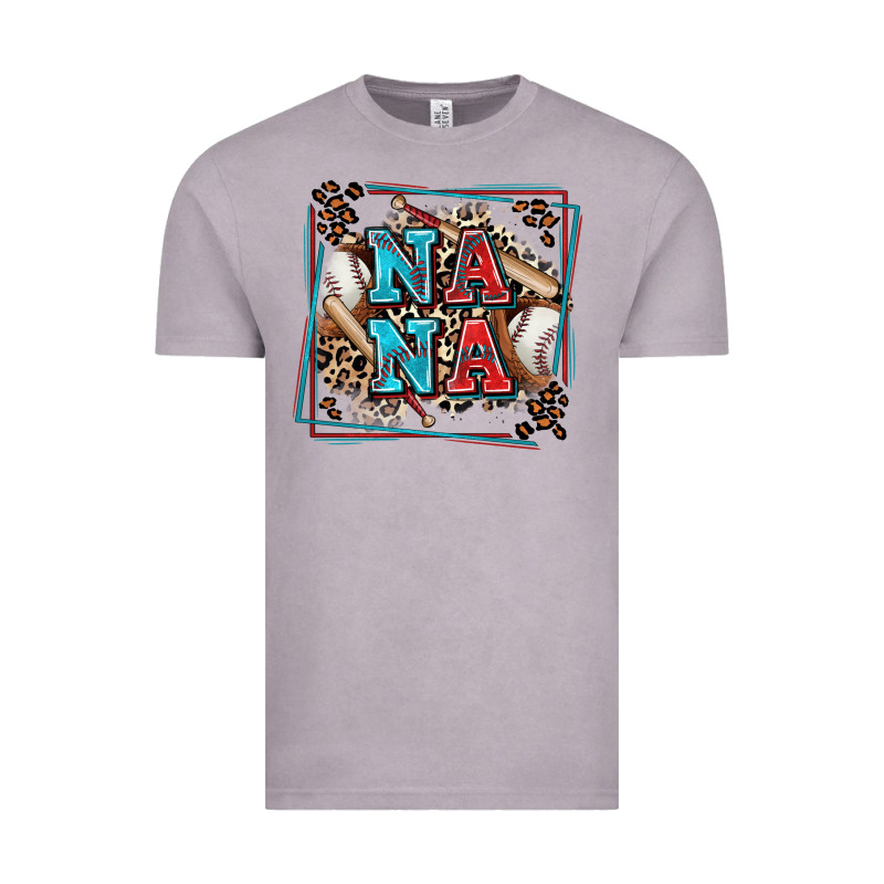 Baseball Nana With Leopard Vintage Tee by Zillion Design Studio | Teevron