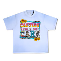 Grape Ice caution i really don't care Urban Heavy Tee - Zillion Design Studio