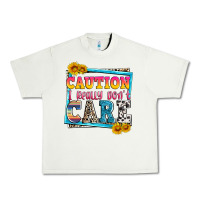 Pistachio caution i really don't care Urban Heavy Tee - Zillion Design Studio