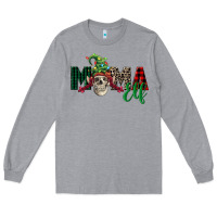 Heather Grey Mama elf skull Long Sleeve Tee - FaDigitalArtStudio