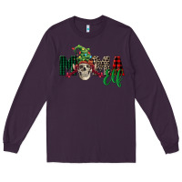 Plum Mama elf skull Long Sleeve Tee - FaDigitalArtStudio